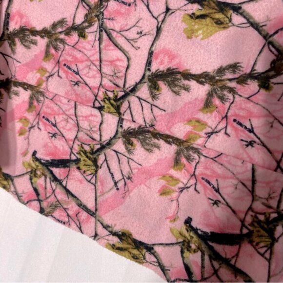 Country Stitched Pink Woodlands Camo Flannel Infinity Scarf - Picture 4 of 13